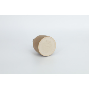 Small Mid-Century Scandinavian Modern Collectible Caramel Stoneware Vase by Gunnar Borg for Höganäs Keramik, 1960s