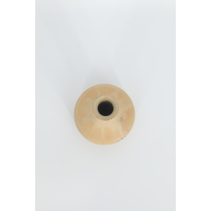 Small Mid-Century Scandinavian Modern Collectible Sandy Brown Stoneware Vase by Gunnar Borg for Höganäs Keramik, 1960s
