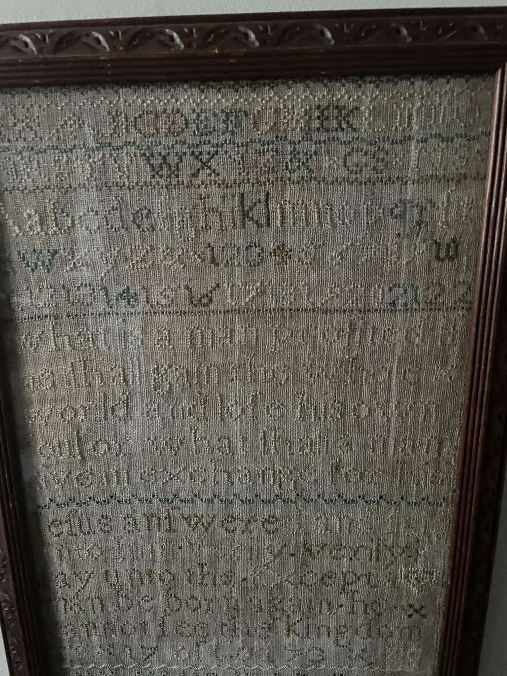 Antique 18th century English sampler