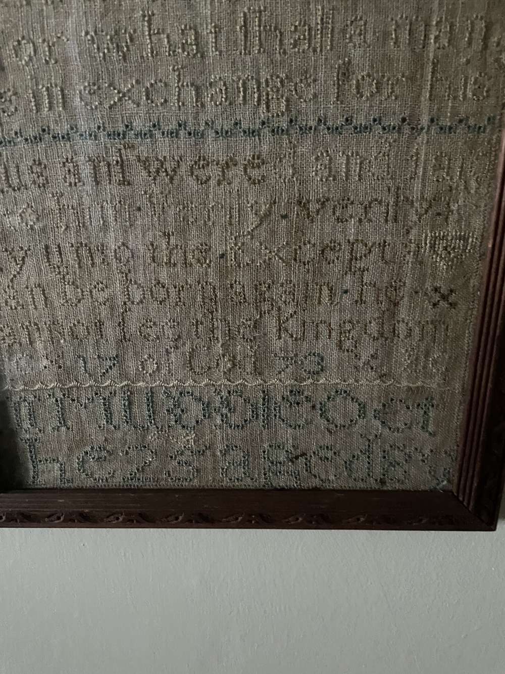 Antique 18th century English sampler