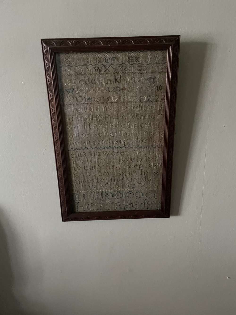 Antique 18th century English sampler