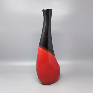 1970s Big Red Vase by Marei Ceramic. Made in Germany