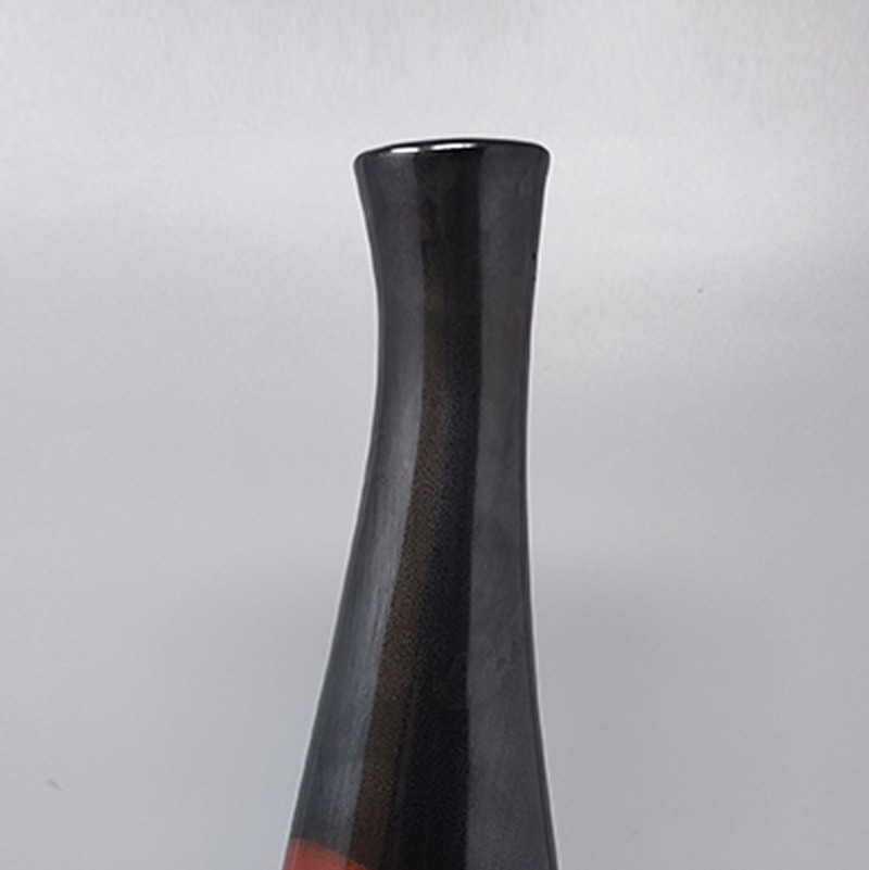 1970s Big Red Vase by Marei Ceramic. Made in Germany