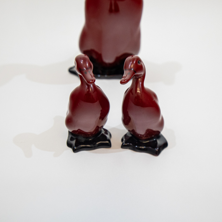 Royal Doulton Flambe Duck Trio - Image 5