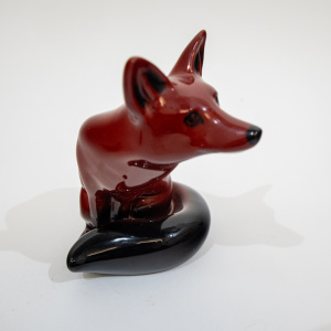 Royal Doulton Flambe Foxes