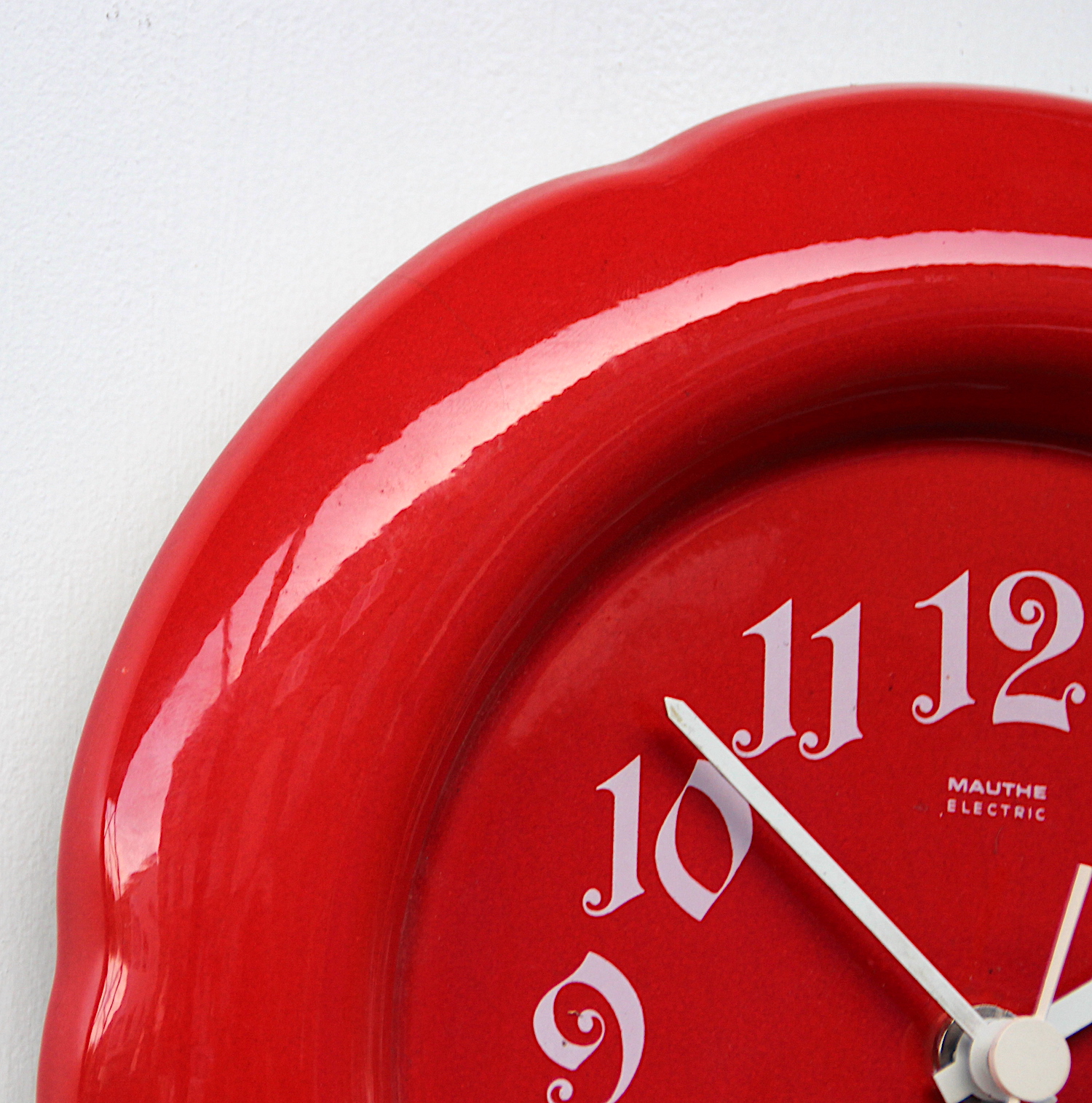 Stunning Ceramic Clock Made in West Germany by Mauthe, 1970s