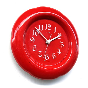 Stunning Ceramic Clock Made in West Germany by Mauthe, 1970s