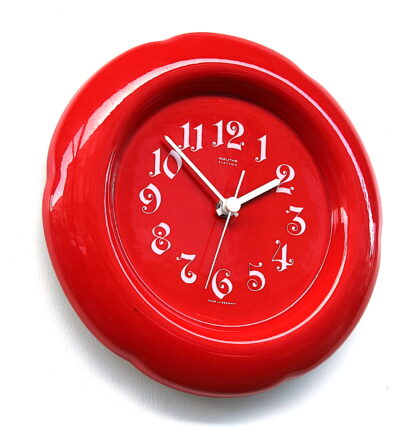 Stunning Ceramic Clock Made in West Germany by Mauthe, 1970s - Image 3
