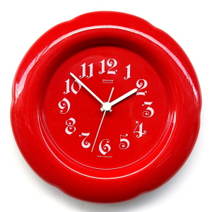 Stunning Ceramic Clock Made in West Germany by Mauthe, 1970s