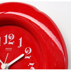 Stunning Ceramic Clock Made in West Germany by Mauthe, 1970s