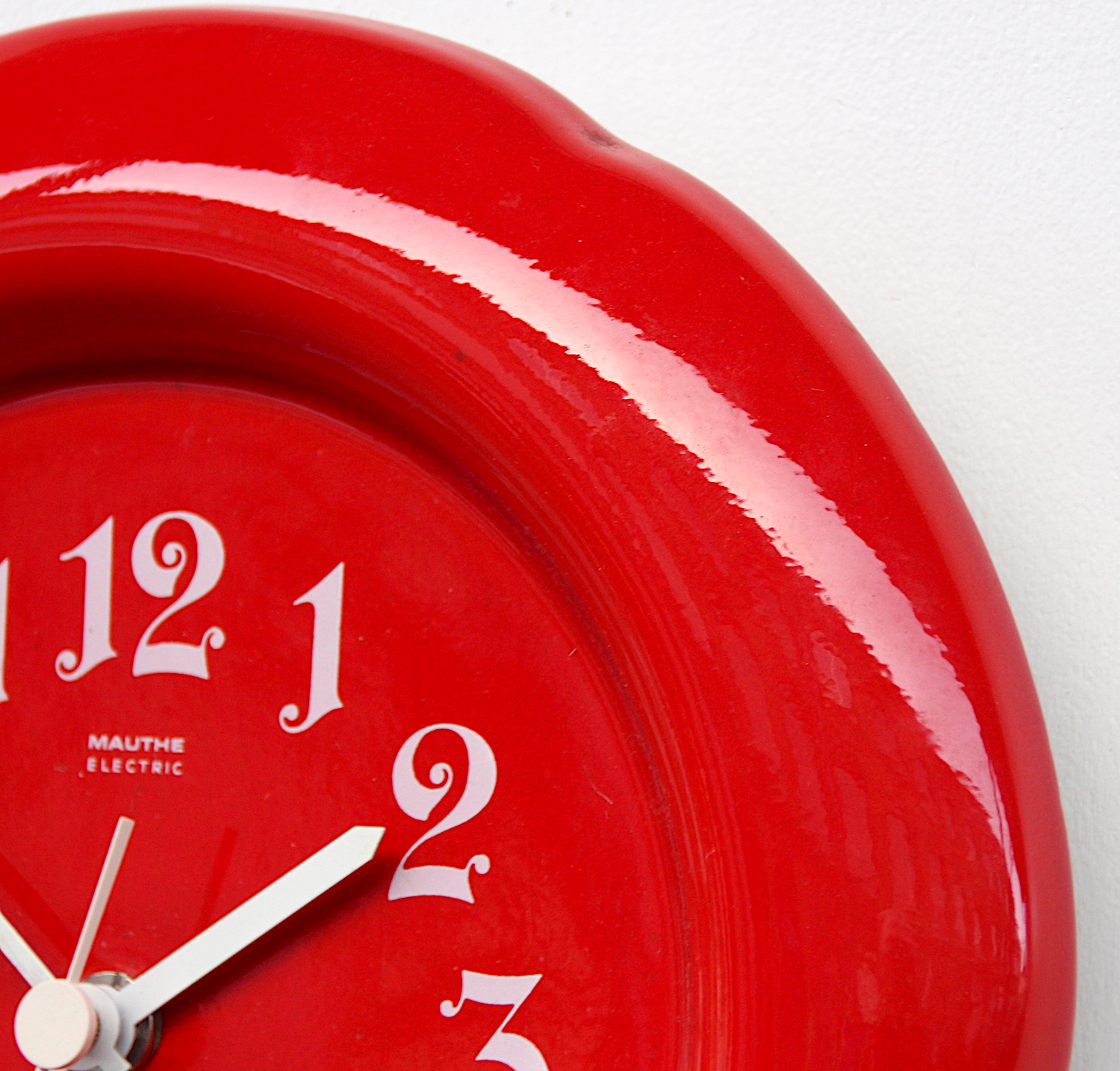 Stunning Ceramic Clock Made in West Germany by Mauthe, 1970s