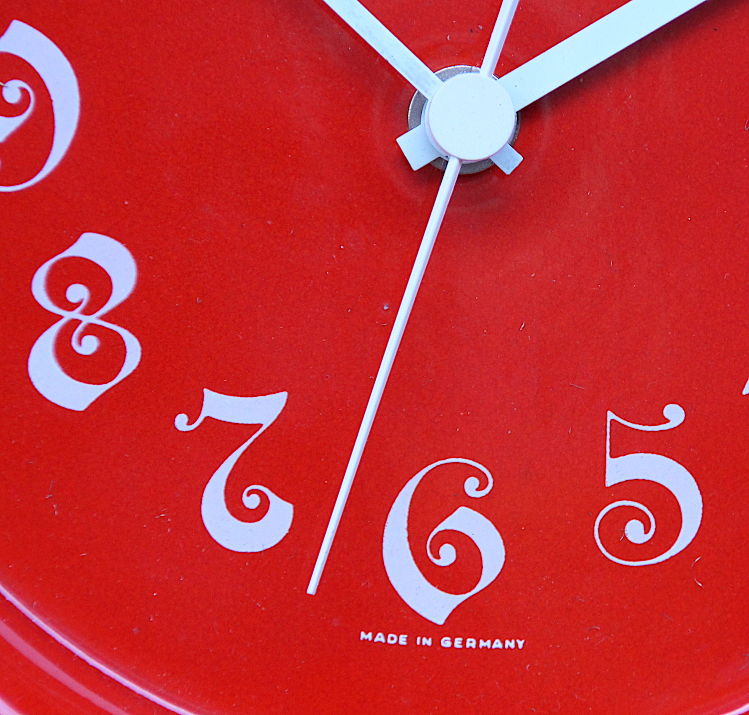 Stunning Ceramic Clock Made in West Germany by Mauthe, 1970s