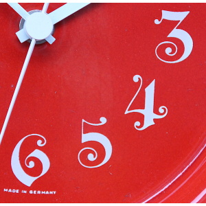 Stunning Ceramic Clock Made in West Germany by Mauthe, 1970s