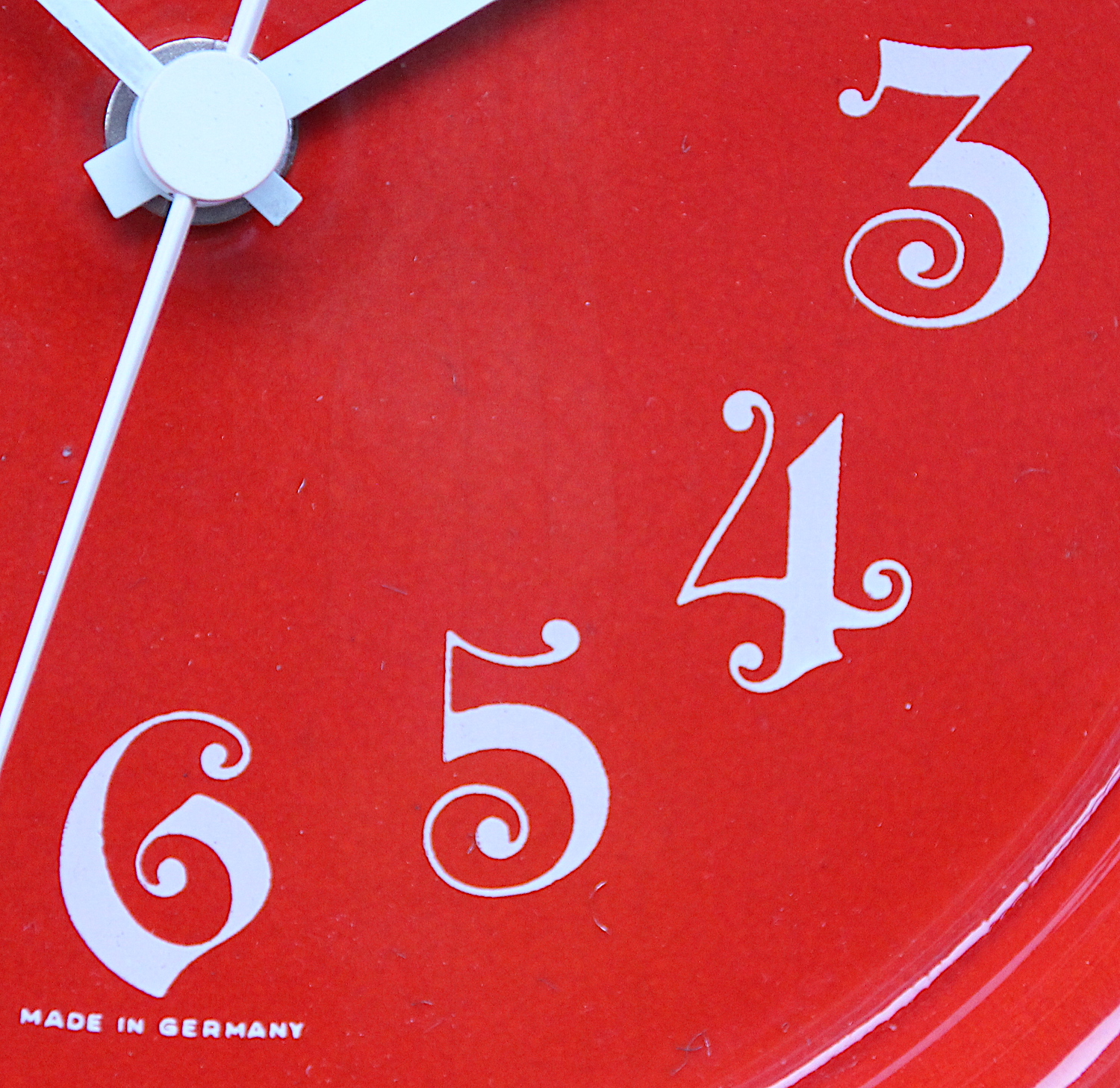 Stunning Ceramic Clock Made in West Germany by Mauthe, 1970s