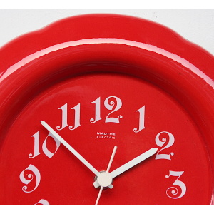 Stunning Ceramic Clock Made in West Germany by Mauthe, 1970s