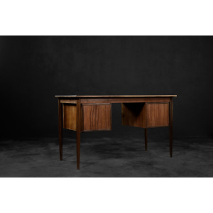 Vintage Mid-Century Classic Scandinavian Modern Teak Wood Desk with Drawers, 1960s