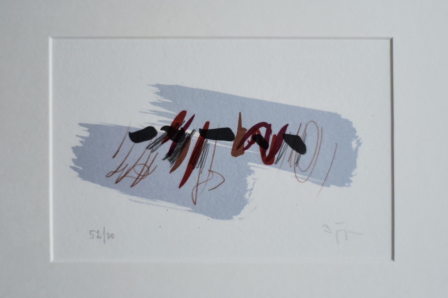 Lars Sjögren, Composition, Color Lithograph, 1970s, Framed