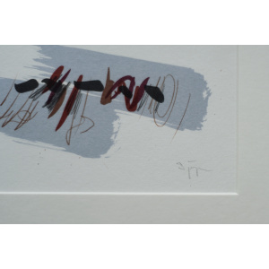 Lars Sjögren, Composition, Color Lithograph, 1970s, Framed