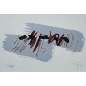 Lars Sjögren, Composition, Color Lithograph, 1970s, Framed