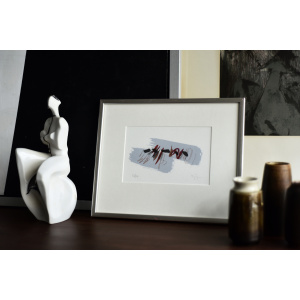 Lars Sjögren, Composition, Color Lithograph, 1970s, Framed