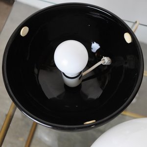 Italian Ceramic & Murano Glass Spherical Table Lamp By Alvino Bagni For Lampalla ,1970s