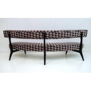Vladimir Kagan Mid Century Modern Curved Sofa
