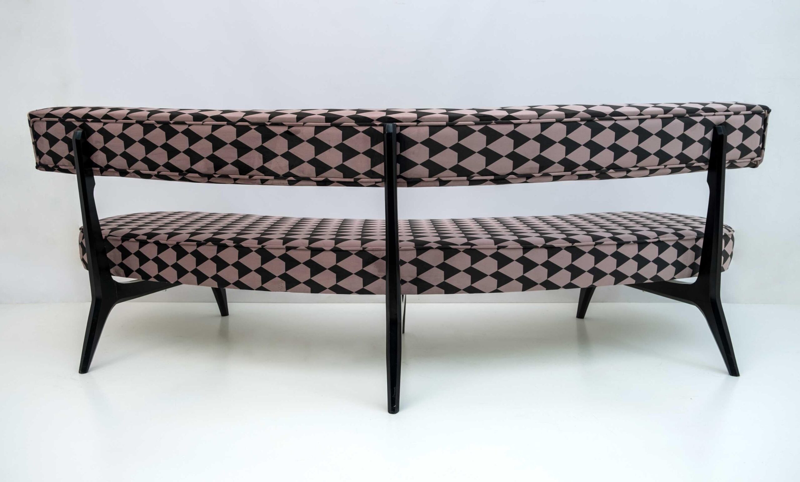 Vladimir Kagan Mid Century Modern Curved Sofa