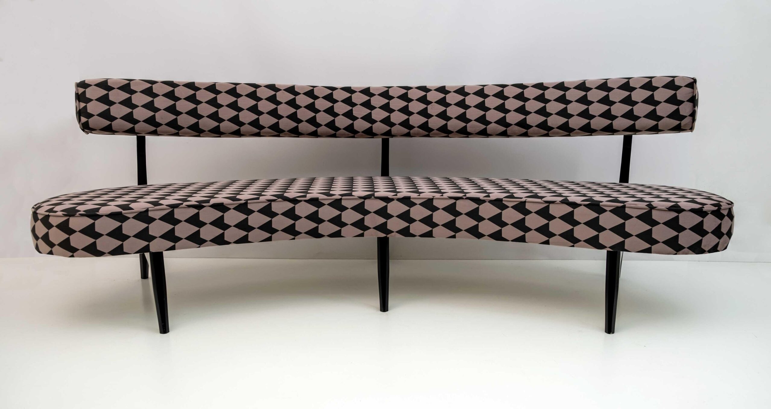Vladimir Kagan Mid Century Modern Curved Sofa