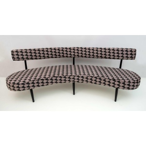 Vladimir Kagan Mid Century Modern Curved Sofa