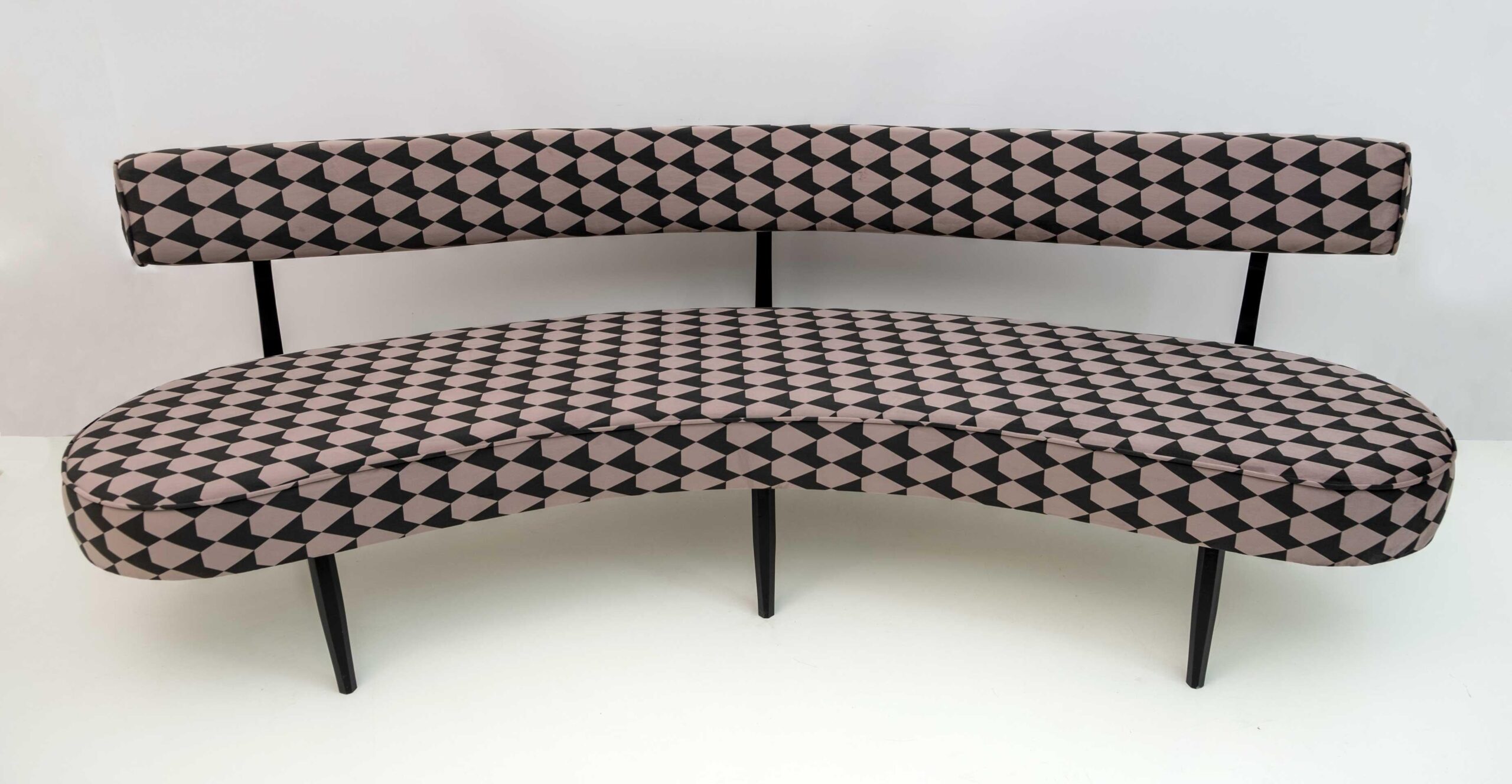 Vladimir Kagan Mid Century Modern Curved Sofa