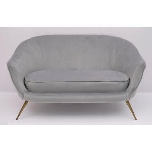 Federico Munari Mid-Century Modern Italian Curved Sofa and Two Armchairs, 1950s