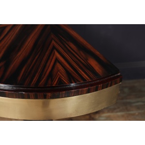 Art Deco Console Tables In Macassar Ebony, 1940s