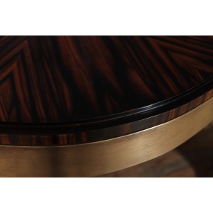 Art Deco Console Tables In Macassar Ebony, 1940s