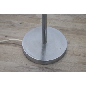 Chromed Metal and Glass Floor Lamp attributed to Gino Sarfatti, 1960s