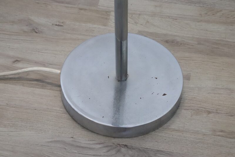 Chromed Metal and Glass Floor Lamp attributed to Gino Sarfatti, 1960s