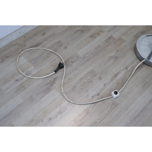 Chromed Metal and Glass Floor Lamp attributed to Gino Sarfatti, 1960s