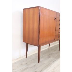 Long Sideboard in Teak Veneer, 1960s