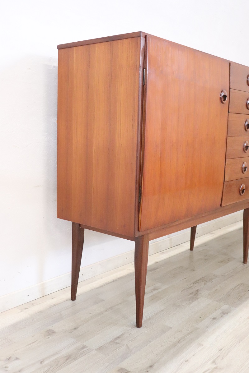 Long Sideboard in Teak Veneer, 1960s
