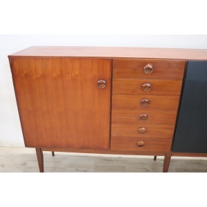 Long Sideboard in Teak Veneer, 1960s