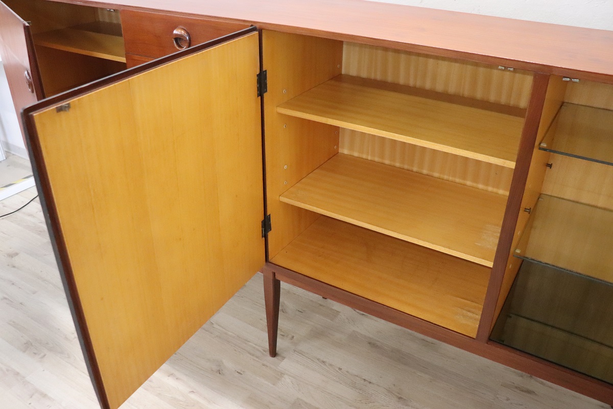 Long Sideboard in Teak Veneer, 1960s