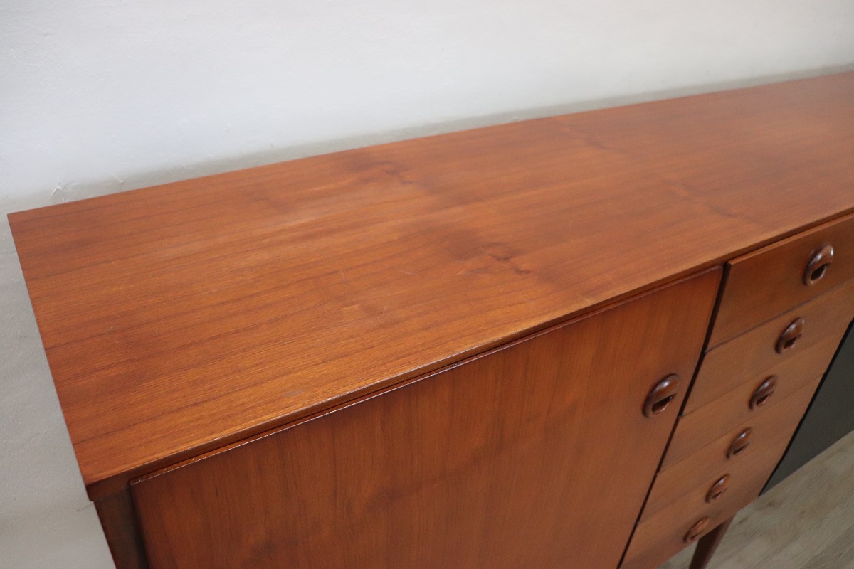Long Sideboard in Teak Veneer, 1960s
