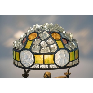 Art Nouveau French Table Lamp "Tiffany Style", 1930s