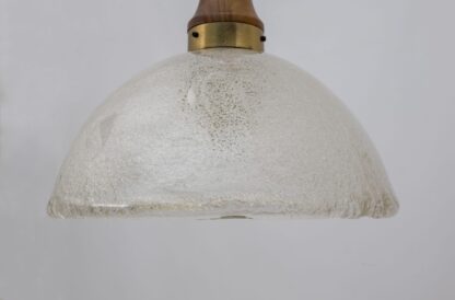 Angelo Brotto Mid-century Modern Murano Glass and Bronze Pendant by Esperia, 70s - Image 9
