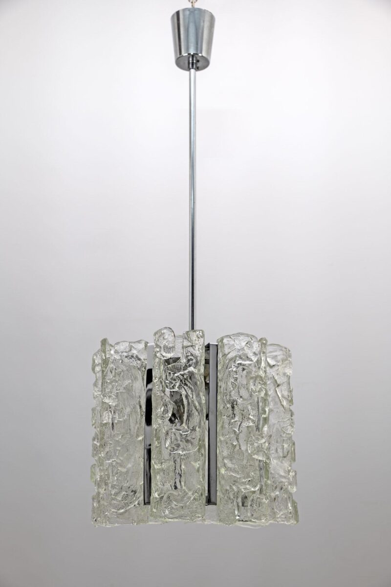 Carlo Nason Postmodern Italian Murano Glass Chandelier for Mazzega, 1970s
