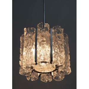 Carlo Nason Postmodern Italian Murano Glass Chandelier for Mazzega, 1970s