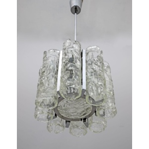 Carlo Nason Postmodern Italian Murano Glass Chandelier for Mazzega, 1970s