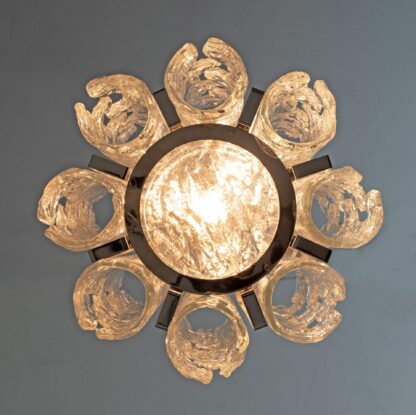 Carlo Nason Postmodern Italian Murano Glass Chandelier for Mazzega, 1970s - Image 7