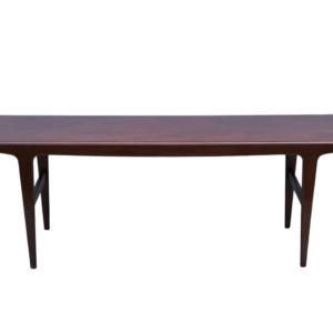 Long, Mid Century Dark Wood Coffee Table