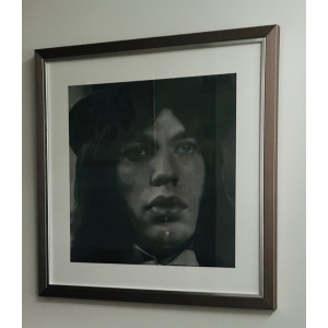 Mick Jagger Black & White Framed Lenticular