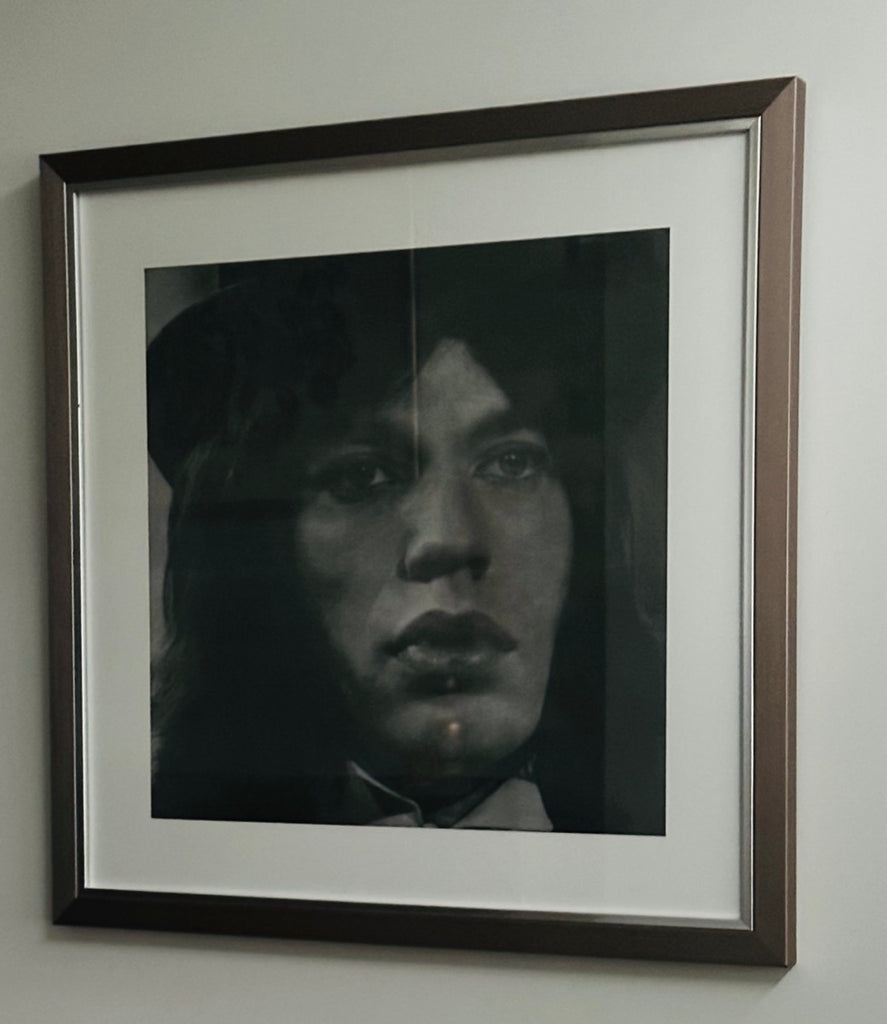 Mick Jagger Black & White Framed Lenticular